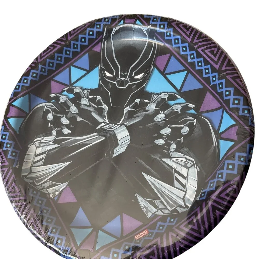 Marvel Avengers Black Panther Party Supplies Set, Dinner Dessert Plates, Napkins